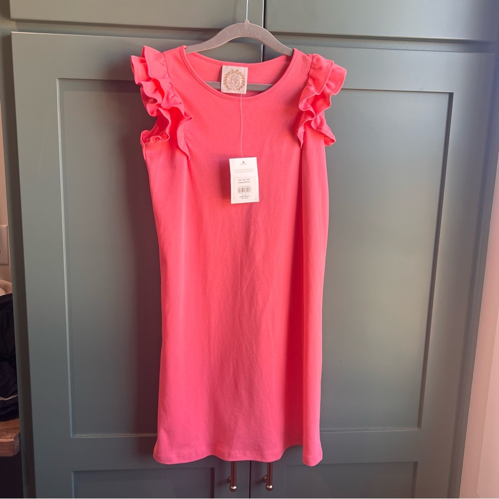 The Beaufort Bonnet Company Ruehling Ruffle Dress
Parrot Cay Coral Size 12 NWT